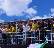 FLÁVIO PROMETE OFENSIVA CONTRA FACÇÕES EM ATO NA BAHIA