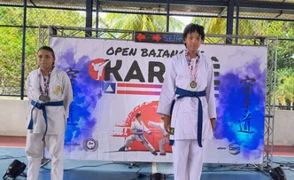 ATLETAS DE COMUNIDADE QUILOMBOLA DE ALAGOINHAS CONQUISTAM 13 MEDALHAS DE KARATÊ OPEN