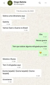 "CRECHE" E "MUCILON": MENSAGENS LIGAM VORCARO À REDE DE PROSTITUIÇÃO E ALICIAMENTO DE MULHERES REFUGIADAS, REVELA SITE